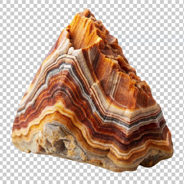 Geological formation on transparent background