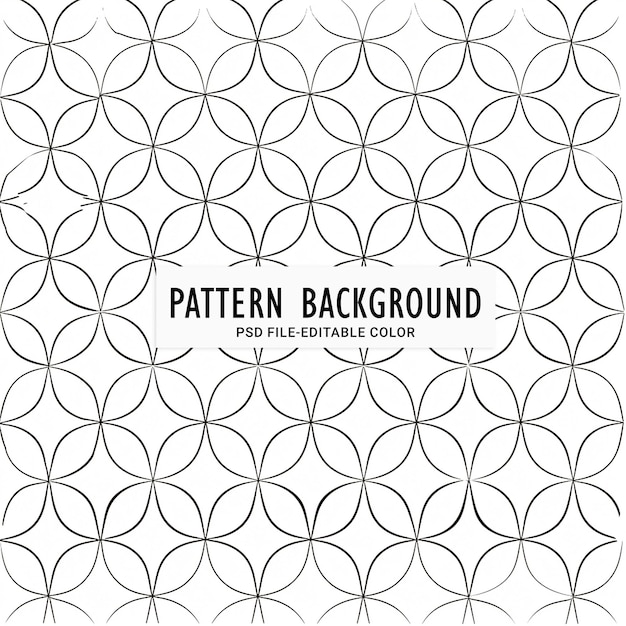 PSD geometric flower pattern design