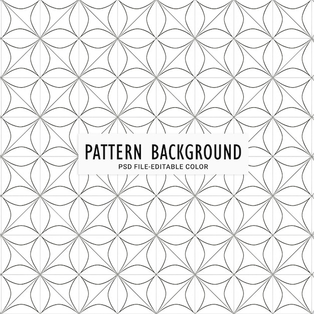 PSD geometric flower pattern design