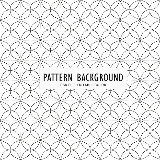 PSD geometric flower pattern design