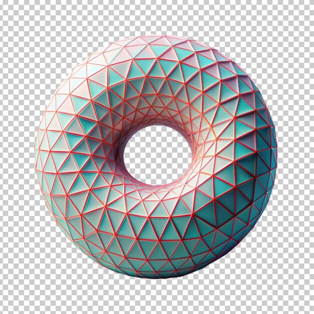 PSD geometric shape design in 3d render