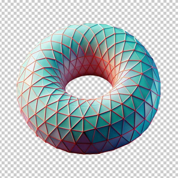 PSD geometric shape design in 3d render