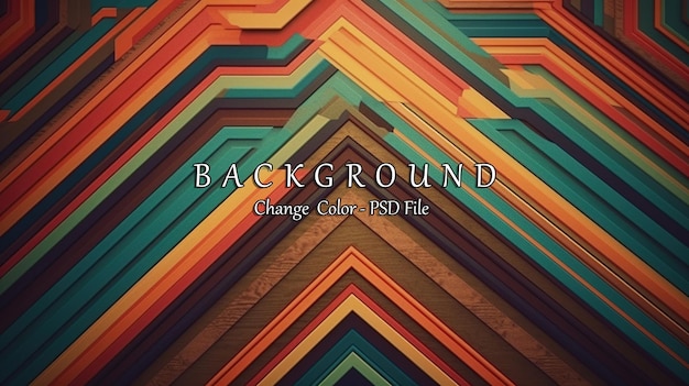 Geometric vintage color backgrounds from the 70s Ai Generated Image