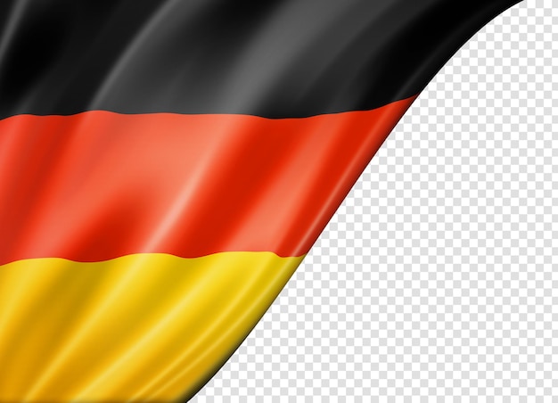 German flag isolated on white banner