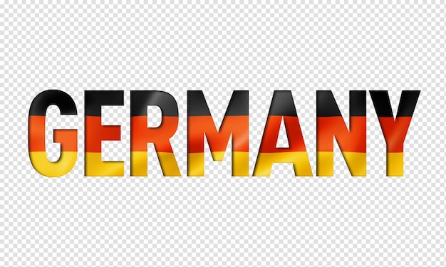 German flag text font