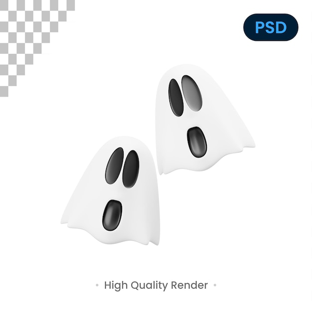 Ghost 3D Icon Premium Psd