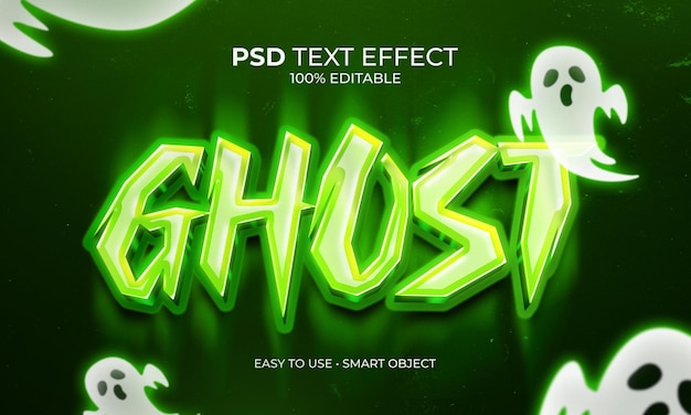 GHOST SPOOKY GREEN TEXT EFFECT