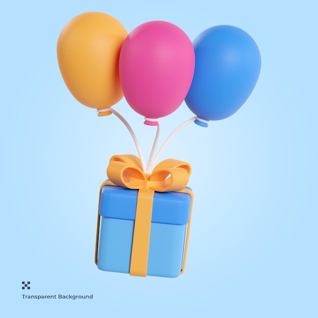 Gift Box 3d icon Illustration