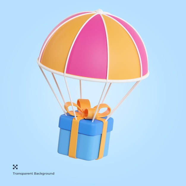 Gift Box 3d icon Illustration