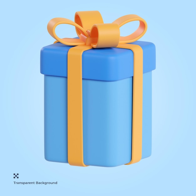 Gift Box 3d icon Illustration