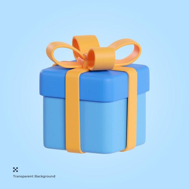 Gift Box 3d icon Illustration