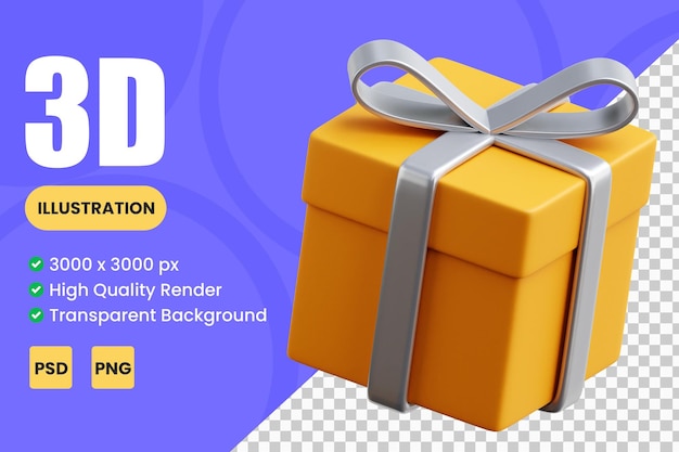 Gift Box 3D Icon Illustrations