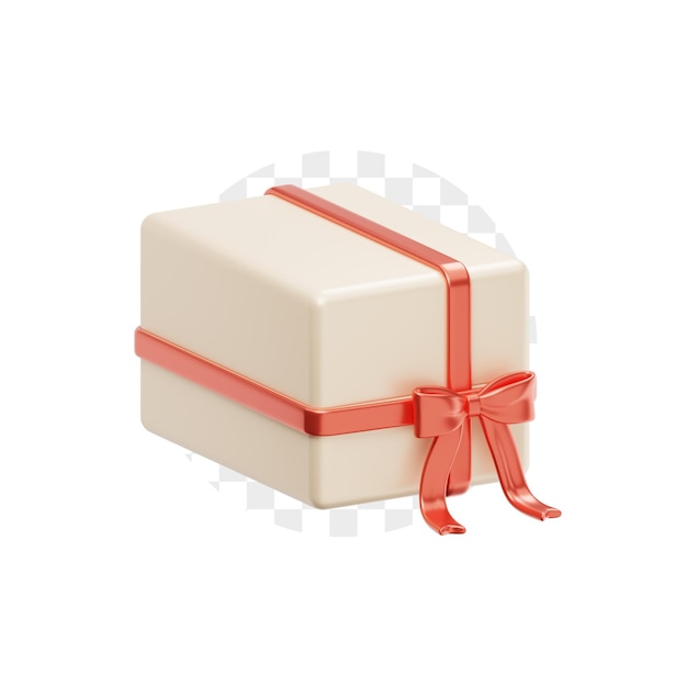 Gift Box Christmas 3D Illustration