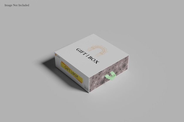 Gift box mockup