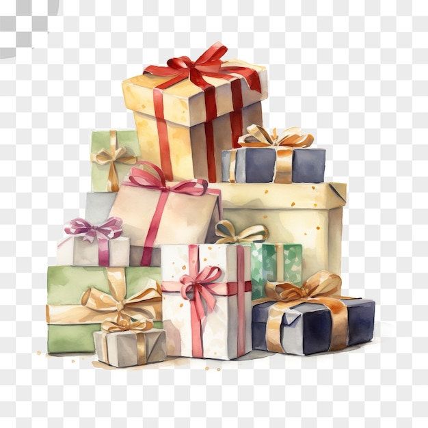 Gift box transparent background