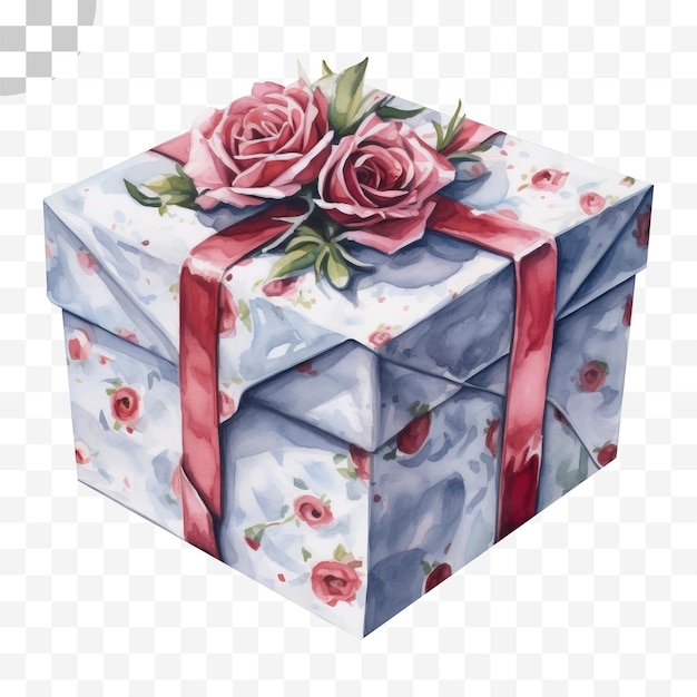 Gift box transparent background