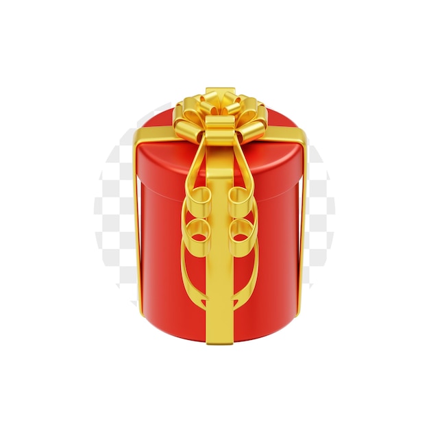 Gift Box Winter Christmas 3D Icon