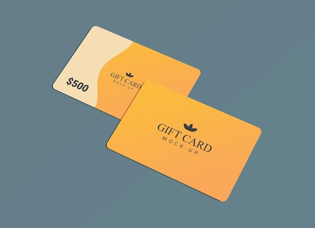 Gift Card Mockup design 