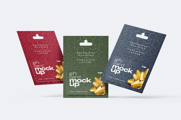 Gift Card Mockup SetxA