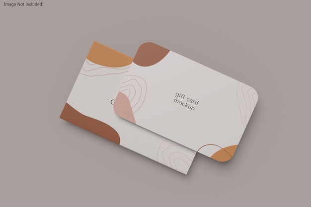 Gift card mockup