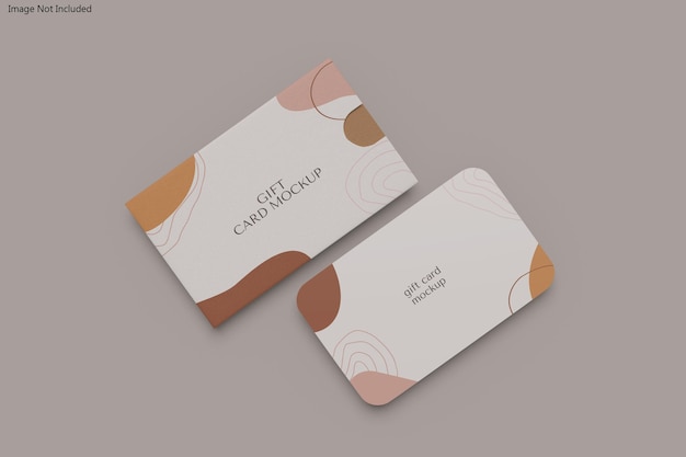 Gift card mockup