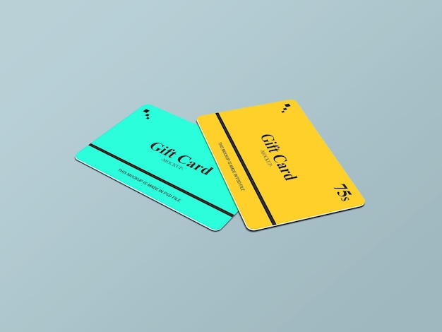 Gift Card, Smart card, Discount card, Offer card Mockups Template