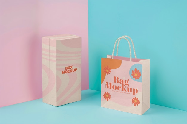 Gift packaging mockup design