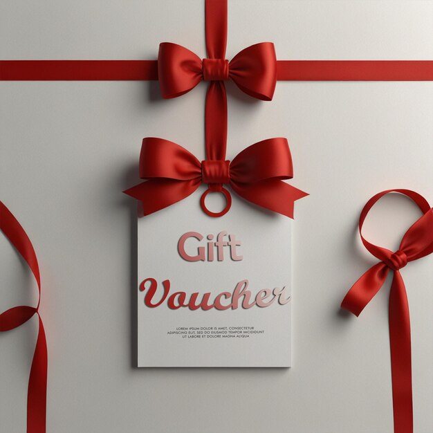 PSD gift voucher template