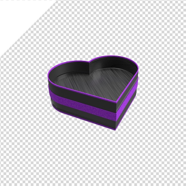 Gifts 3d Heart Color Purple