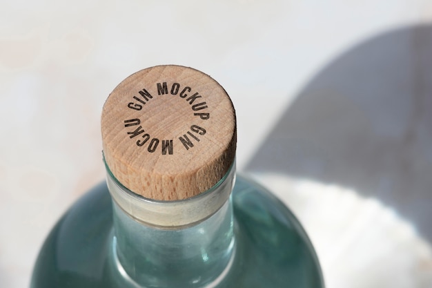 Gin labeling design mockup