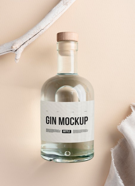 Gin labeling design mockup