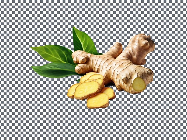 PSD ginger isolated on transparent background