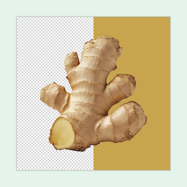 PSD ginger spice isolated ginger psd a fresh ginger illustration