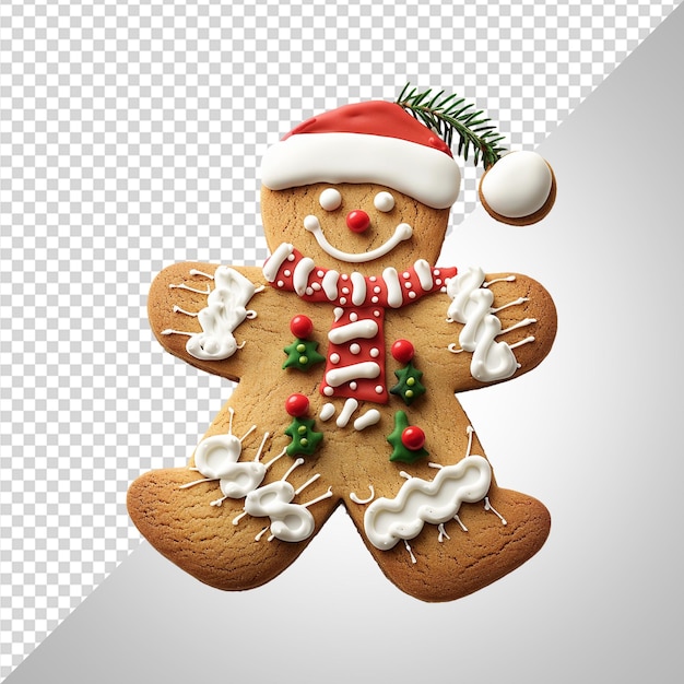 PSD gingerbread cookie christmas treat png