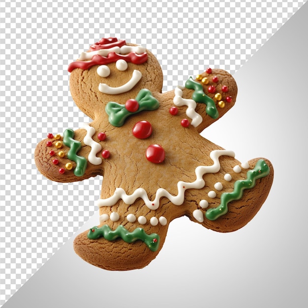 PSD gingerbread cookie christmas treat png