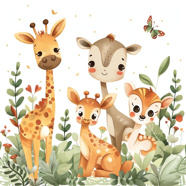 PSD gir forest indian illustration