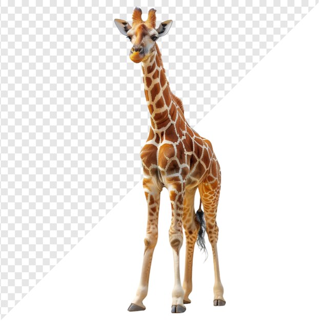 PSD giraffe isolated on transparent background