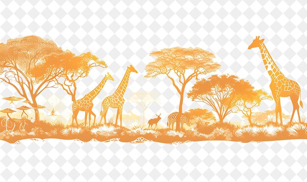 giraffes and giraffes in the wild photo