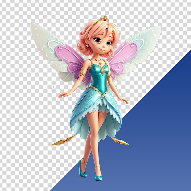 the girl in blue is a fairy