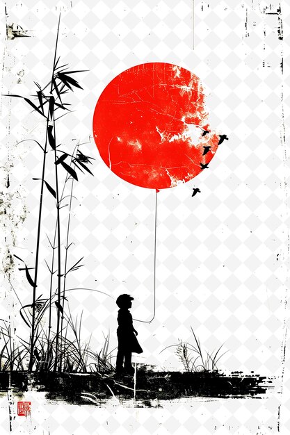 a girl in a field with a red ball and the words quot the red circle quot