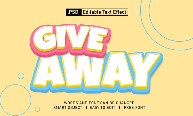 Give Away Text Effect