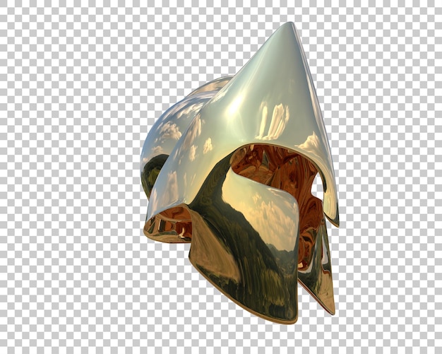 Gladiator helmet isolated on background 3d rendering illustration