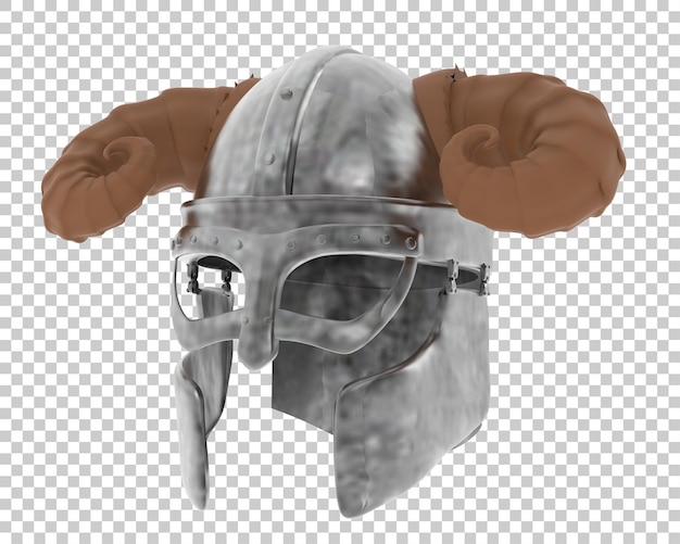 PSD gladiator helmet isolated on transparent background 3d rendering illustration