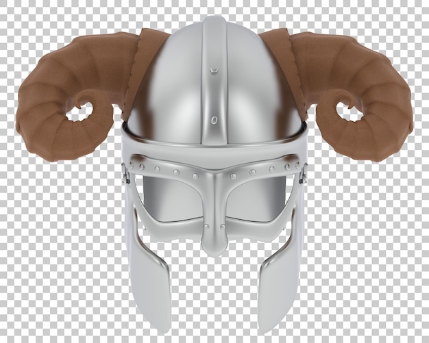 Gladiator helmet on transparent background 3d rendering illustration