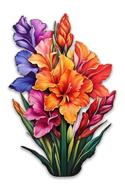 Gladiolus Flower PSD design