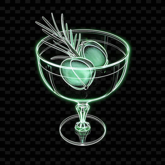 PSD a glass of apples with green apples in it