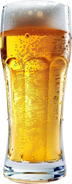 Glass of beer isolated on white