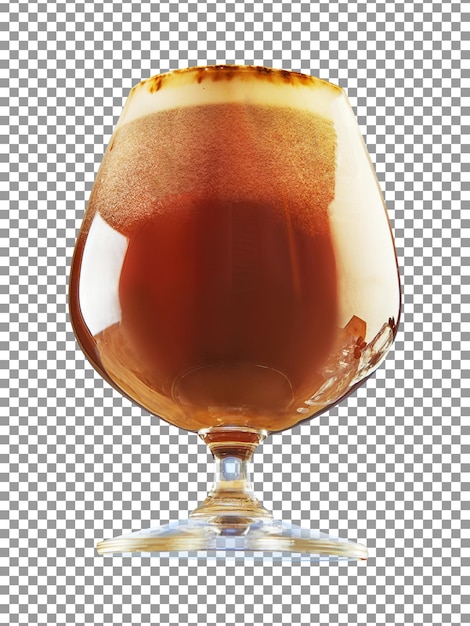 A glass of beer with transparent background