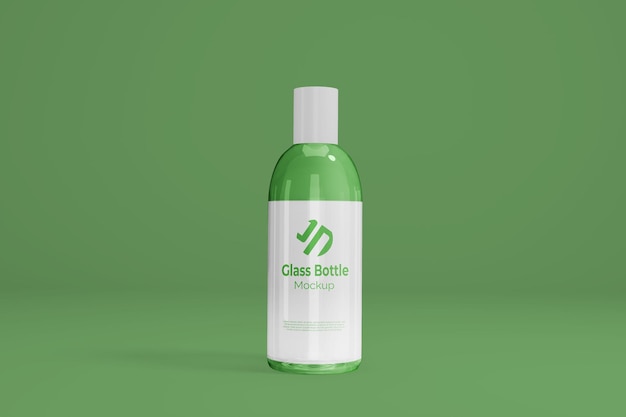 Glass bottle mockup design