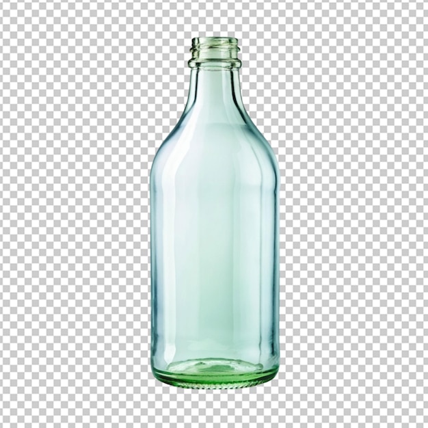 glass bottle on transparent background